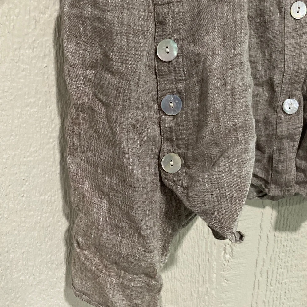 J. Jill Sleeveless Linen Shirt - Picture 4 of 6